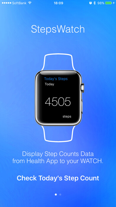 Emulate iPhone app StepsWatch using MyAndroid