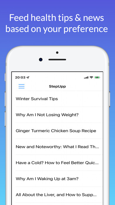 Emulate iPhone app StepUpp using MyAndroid