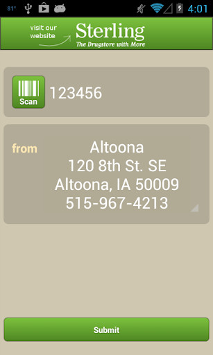 Emulate Android APK Sterling RefillRx