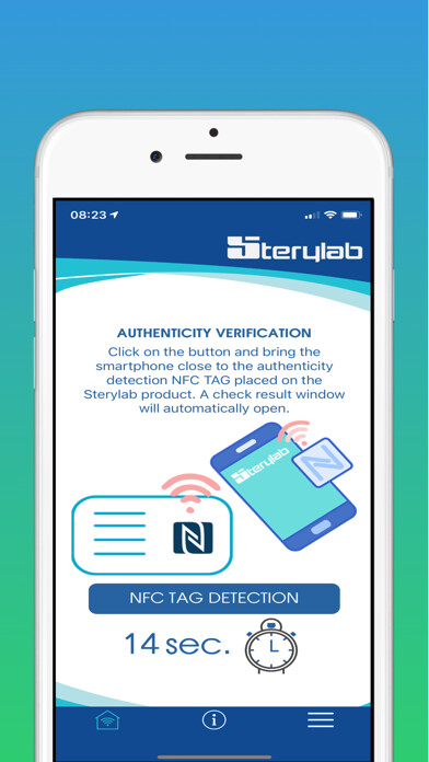 Emulate iPhone app Sterylab NFC using MyAndroid