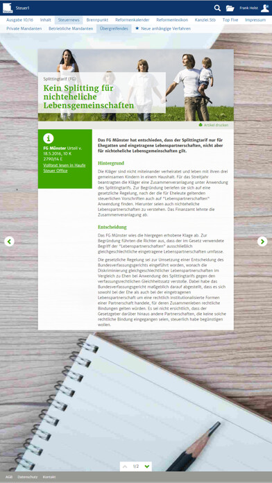 Emulate iPhone app Steuer 1 Magazin using MyAndroid Emulate iPhone app Steuer 1 Magazin using MyAndroid