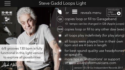 Emulate iPhone app Steve Gadd Loops Light using MyAndroid Emulate iPhone app Steve Gadd Loops Light using MyAndroid