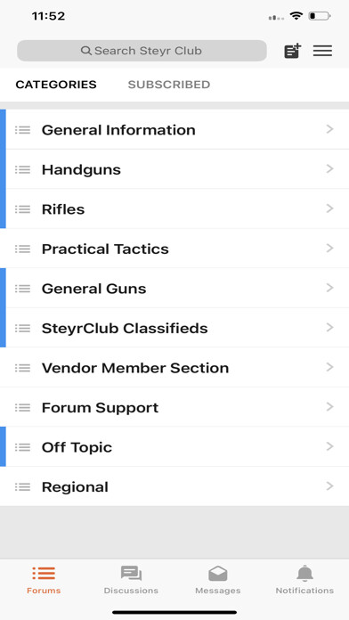 Emulate iPhone app Steyr Forum using MyAndroid