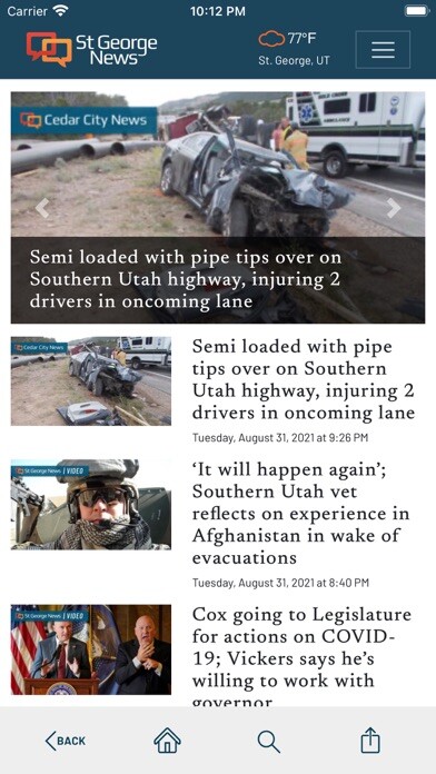 Emulate iPhone app St. George News using MyAndroid Emulate iPhone app St. George News using MyAndroid