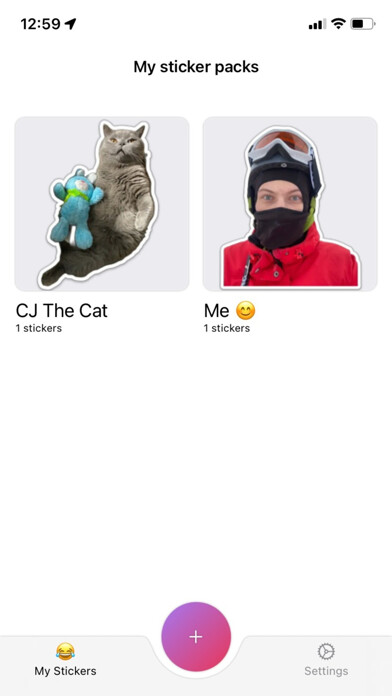 Emulate iPhone app StiCat - Stickers for Telegram using MyAndroid Emulate iPhone app StiCat - Stickers for Telegram using MyAndroid