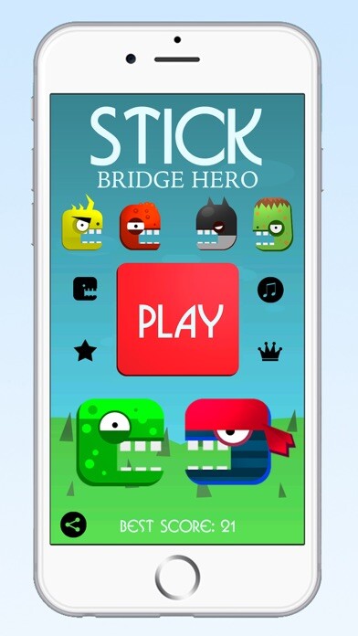 Emulate iPhone app Stick Bridge Hero Builder Games Free - Best Bridge Building Constructor to Build and Connect City Platform using MyAndroid