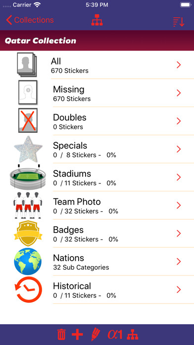 Emulate iPhone app Sticker Collector CheckLists using MyAndroid Emulate iPhone app Sticker Collector CheckLists using MyAndroid