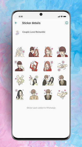Run android online APK Sticker Cute Couple WaStickerApps from MyAndroid or emulate Sticker Cute Couple WaStickerApps using MyAndroid