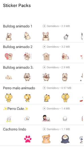 Run android online APK Sticker de Perros Animados from MyAndroid or emulate Sticker de Perros Animados using MyAndroid