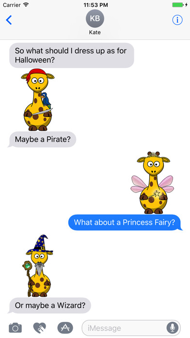 Emulate iPhone app Sticker Fun with Giraffes using MyAndroid Emulate iPhone app Sticker Fun with Giraffes using MyAndroid