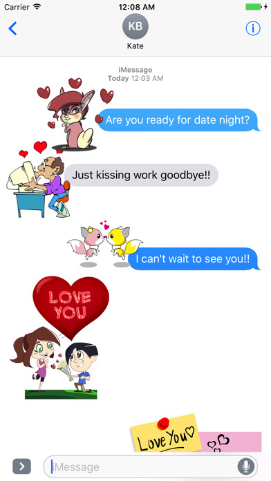 Emulate iPhone app Sticker Fun with Love using MyAndroid Emulate iPhone app Sticker Fun with Love using MyAndroid