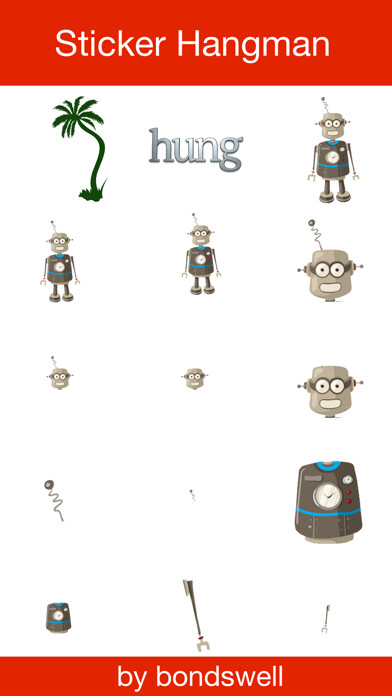 Emulate iPhone app Sticker Hangman using MyAndroid Emulate iPhone app Sticker Hangman using MyAndroid