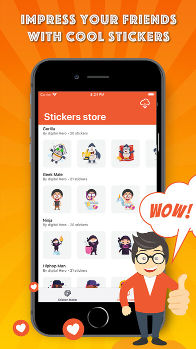 Emulate iPhone app Sticker Maker for WhatsApp WA using MyAndroid Emulate iPhone app Sticker Maker for WhatsApp WA using MyAndroid