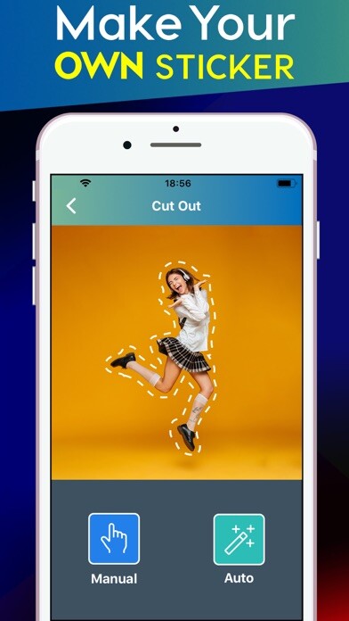 Emulate iPhone app Sticker Maker – Stickers Memes using MyAndroid