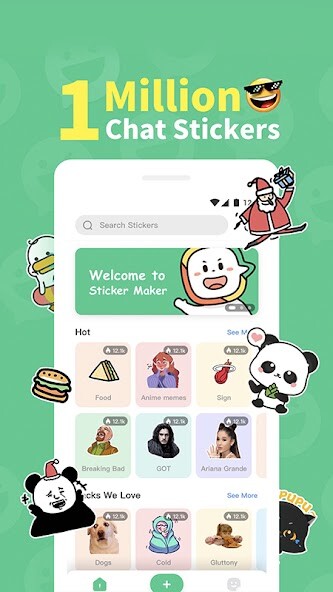 Run android online APK Sticker Maker-WhatsApp from MyAndroid or emulate Sticker Maker-WhatsApp using MyAndroid