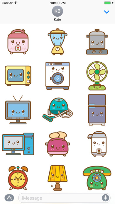 Emulate iPhone app Sticker Me: Electrical Devices using MyAndroid