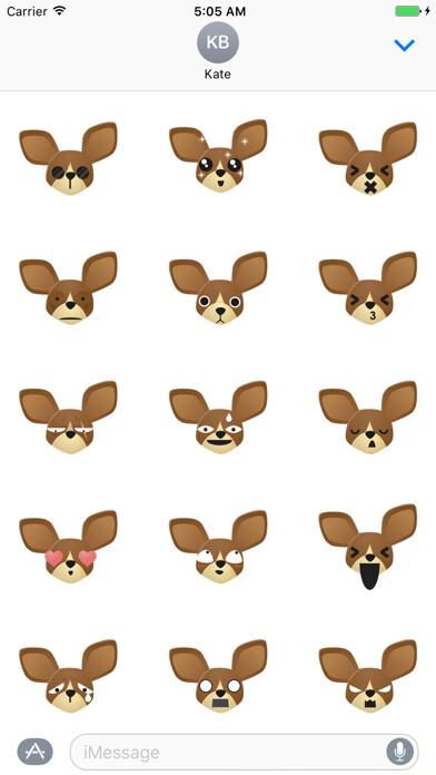 Emulate iPhone app Sticker Me: Happy Dog using MyAndroid Emulate iPhone app Sticker Me: Happy Dog using MyAndroid
