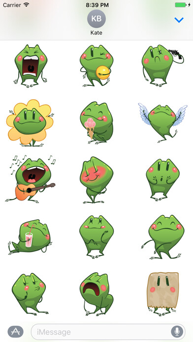 Emulate iPhone app Sticker Me: Happy Frog using MyAndroid Emulate iPhone app Sticker Me: Happy Frog using MyAndroid