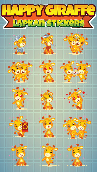 Emulate iPhone app Sticker Me Happy Tiny Giraffe using MyAndroid