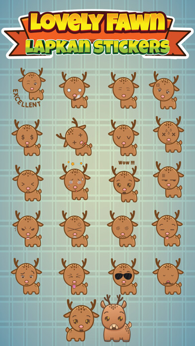 Emulate iPhone app Sticker Me Lovely Fawn using MyAndroid