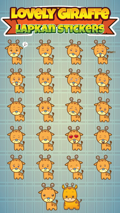 Emulate iPhone app Sticker Me Lovely Giraffe using MyAndroid