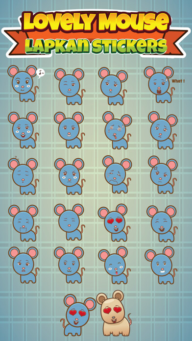 Emulate iPhone app Sticker Me Lovely Mouse using MyAndroid Emulate iPhone app Sticker Me Lovely Mouse using MyAndroid