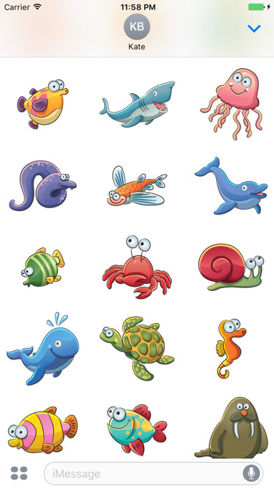 Emulate iPhone app Sticker Me: Over The Sea using MyAndroid