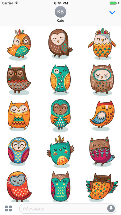 Emulate iPhone app Sticker Me: Painted Owl using MyAndroid Emulate iPhone app Sticker Me: Painted Owl using MyAndroid