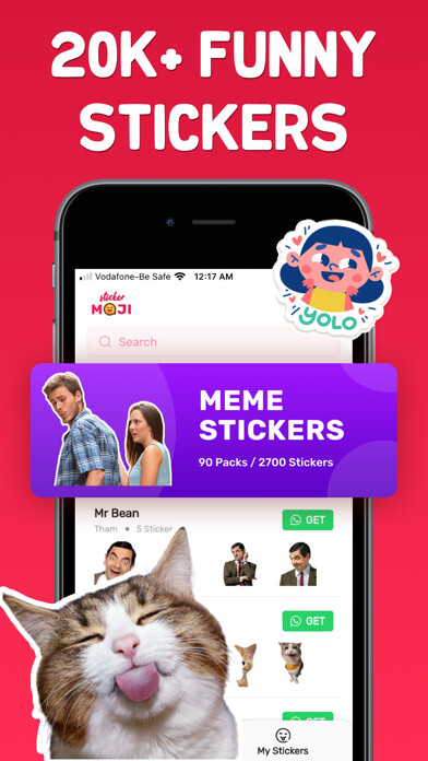 Emulate iPhone app StickerMoji: Meme Stickermaker using MyAndroid Emulate iPhone app StickerMoji: Meme Stickermaker using MyAndroid