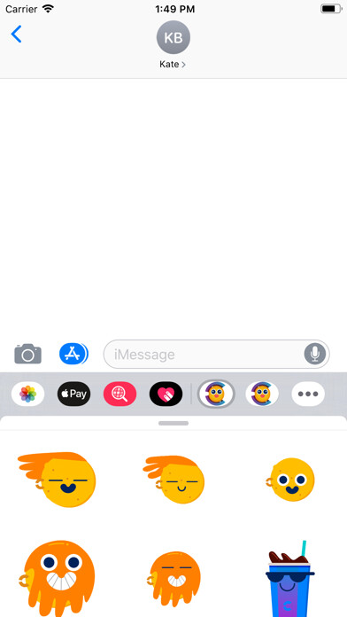 Emulate iPhone app Sticker Pack Cinépolis using MyAndroid