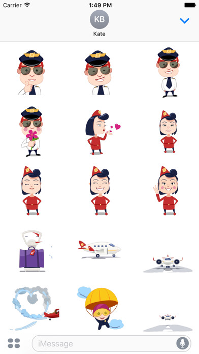 Emulate iPhone app Stickers 4 Aviation using MyAndroid Emulate iPhone app Stickers 4 Aviation using MyAndroid