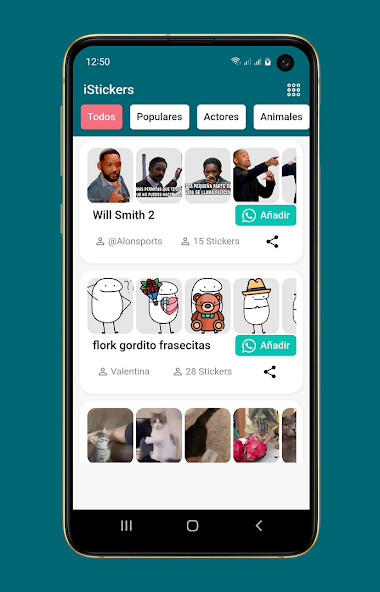 Run android online APK Stickers Application from MyAndroid or emulate Stickers Application using MyAndroid