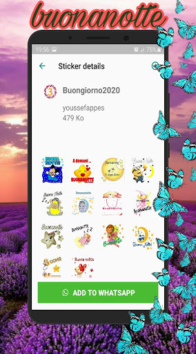 Run android online APK Stickers Buongiorno e Buonanotte WAStickerApps from MyAndroid or emulate Stickers Buongiorno e Buonanotte WAStickerApps using MyAndroid