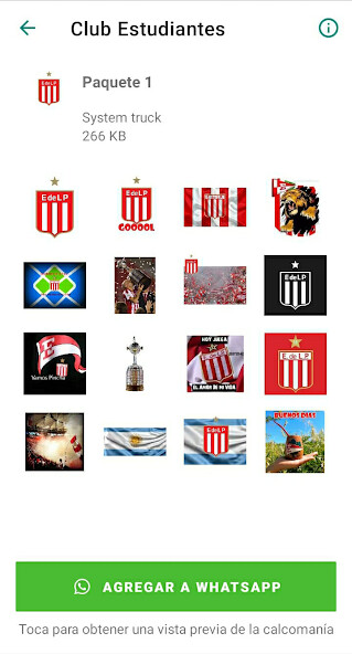 Run android online APK Stickers Club Estudiantes from MyAndroid or emulate Stickers Club Estudiantes using MyAndroid
