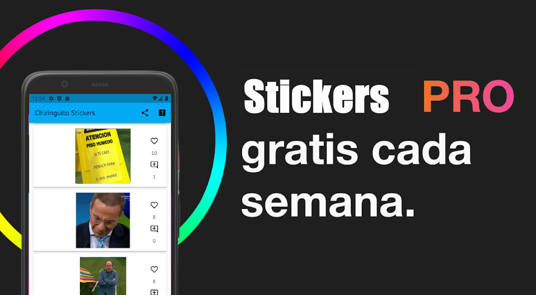 Run android online APK Stickers de El Chiringuito Tv from MyAndroid or emulate Stickers de El Chiringuito Tv using MyAndroid