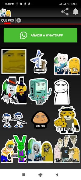 Run android online APK Stickers de Que Pro from MyAndroid or emulate Stickers de Que Pro using MyAndroid