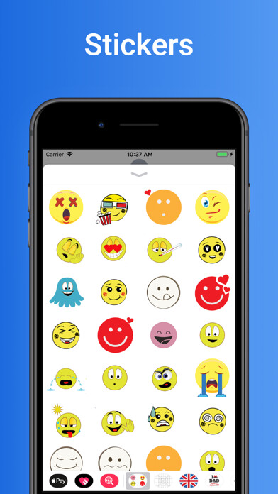 Emulate iPhone app Stickers Emoji for iMessage using MyAndroid Emulate iPhone app Stickers Emoji for iMessage using MyAndroid