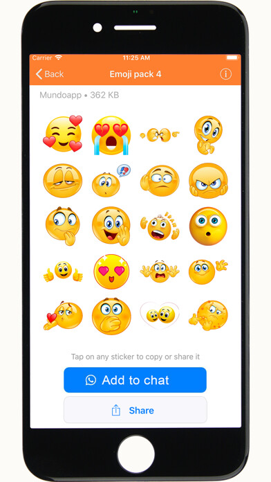 Emulate iPhone app Stickers emojis for iphone using MyAndroid Emulate iPhone app Stickers emojis for iphone using MyAndroid