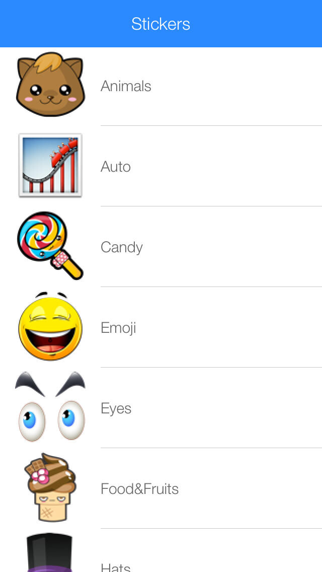 Emulate iPhone app Stickers for WhatsApp, Messages, Facebook & Twitter Free Version using MyAndroid