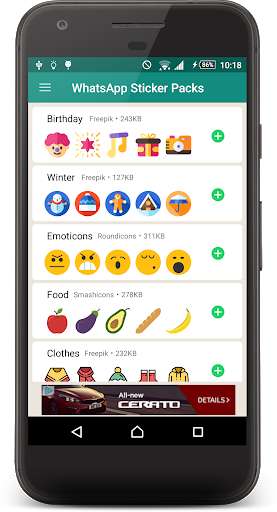 Run android online APK Stickers for WhatsApp - Third Party from MyAndroid or emulate Stickers for WhatsApp - Third Party using MyAndroid