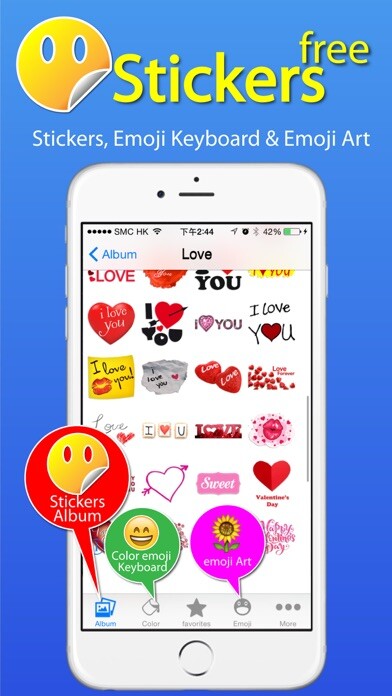 Emulate iPhone app Stickers Free + Emoji Keyboard & Emoji Art using MyAndroid Emulate iPhone app Stickers Free + Emoji Keyboard & Emoji Art using MyAndroid