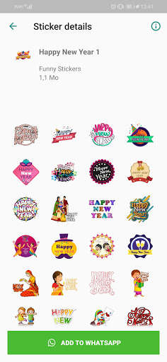 Run android online APK Stickers Happy New Year 2021 from MyAndroid or emulate Stickers Happy New Year 2021 using MyAndroid