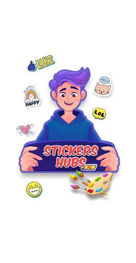 Run android online APK Stickers Hubs Pro - WA Sticker Maker App from MyAndroid or emulate Stickers Hubs Pro - WA Sticker Maker App using MyAndroid