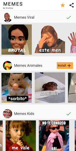 Run android online APK Stickers Memes con Frases 2021 from MyAndroid or emulate Stickers Memes con Frases 2021 using MyAndroid