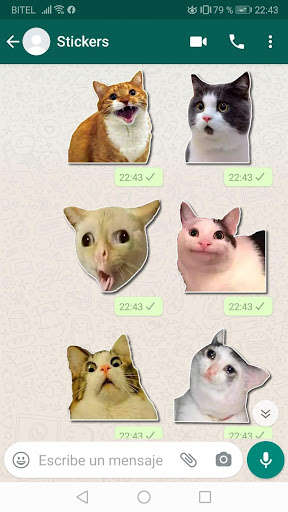 Run android online APK Stickers Memes y Adhesivos de Gatos para WhatsApp from MyAndroid or emulate Stickers Memes y Adhesivos de Gatos para WhatsApp using MyAndroid