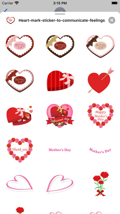 Emulate iPhone app Stickers that convey love using MyAndroid Emulate iPhone app Stickers that convey love using MyAndroid