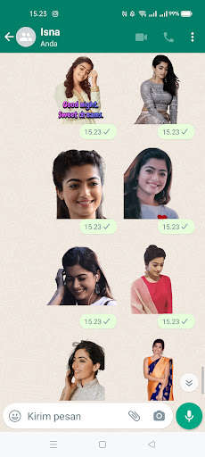 Run android online APK Sticker Wa Rashmika Mandanna from MyAndroid or emulate Sticker Wa Rashmika Mandanna using MyAndroid