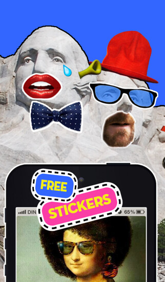 Emulate iPhone app Stickerzap - The free stickers app using MyAndroid