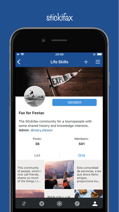 Emulate iPhone app Stickifax – community & ideas using MyAndroid Emulate iPhone app Stickifax – community & ideas using MyAndroid