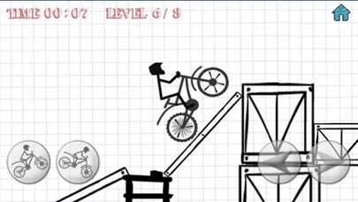 Emulate iPhone app Stickman Bike using MyAndroid